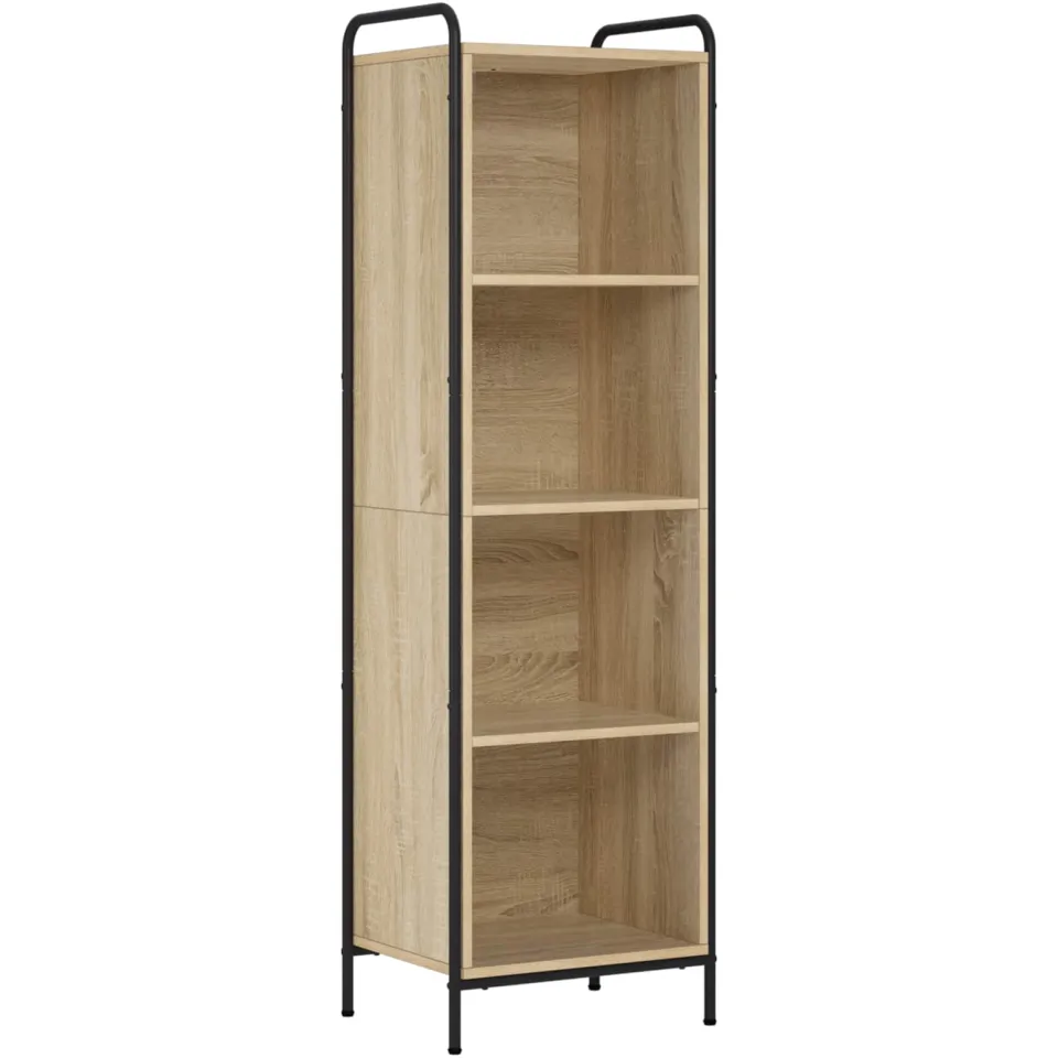 vidaXL Boekenkast 55,5 x 33 x 174 cm Bewerkt hout Sonoma Eiken, foto 3