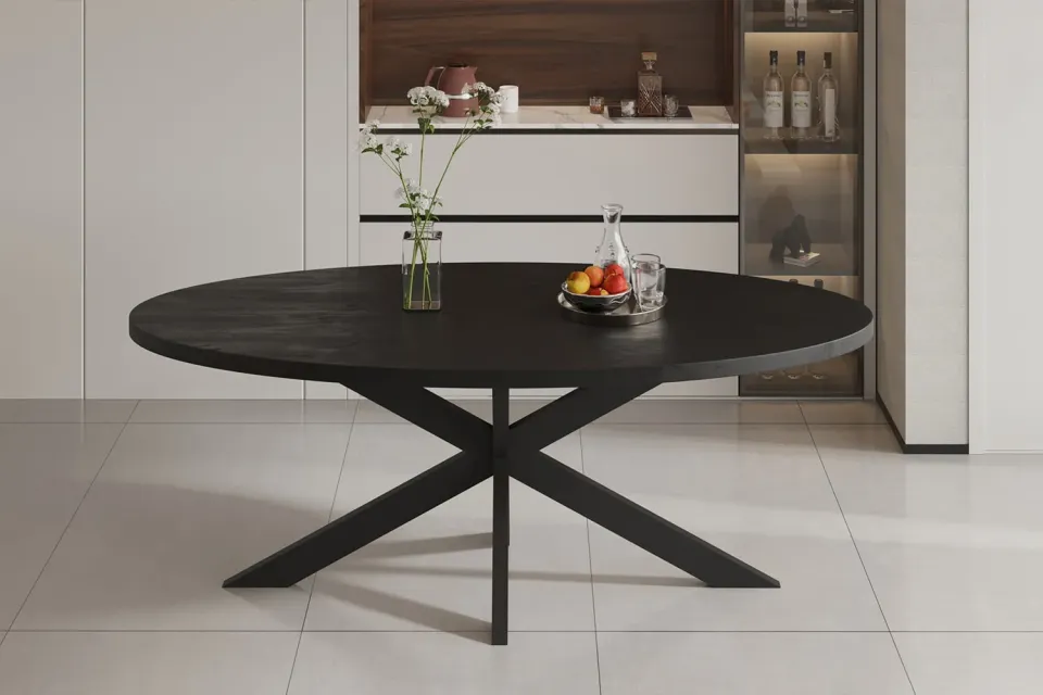 eetkamertafel Scarlett Magnolia zwart, foto 2