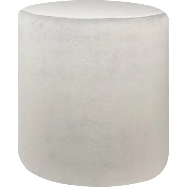 Mood poef hoog-fluweel-grijs-40x40x40 cm
