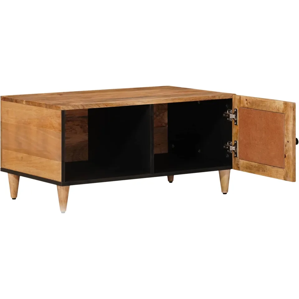 vidaXL Salontafel Naturel 80 x 50 x 40 cm Massief Mango Hout, foto 2