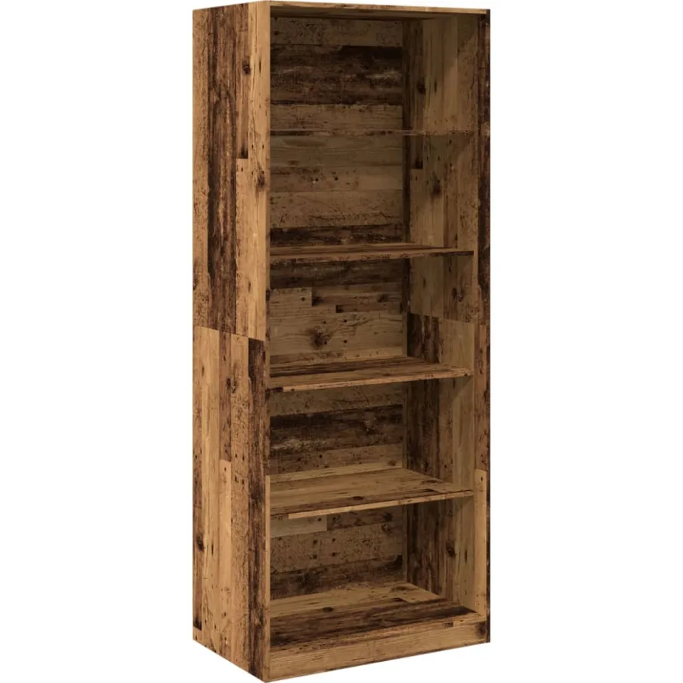 vidaXL Kledingkast 80x50x200 cm bewerkt hout oud hout bruin, foto 3