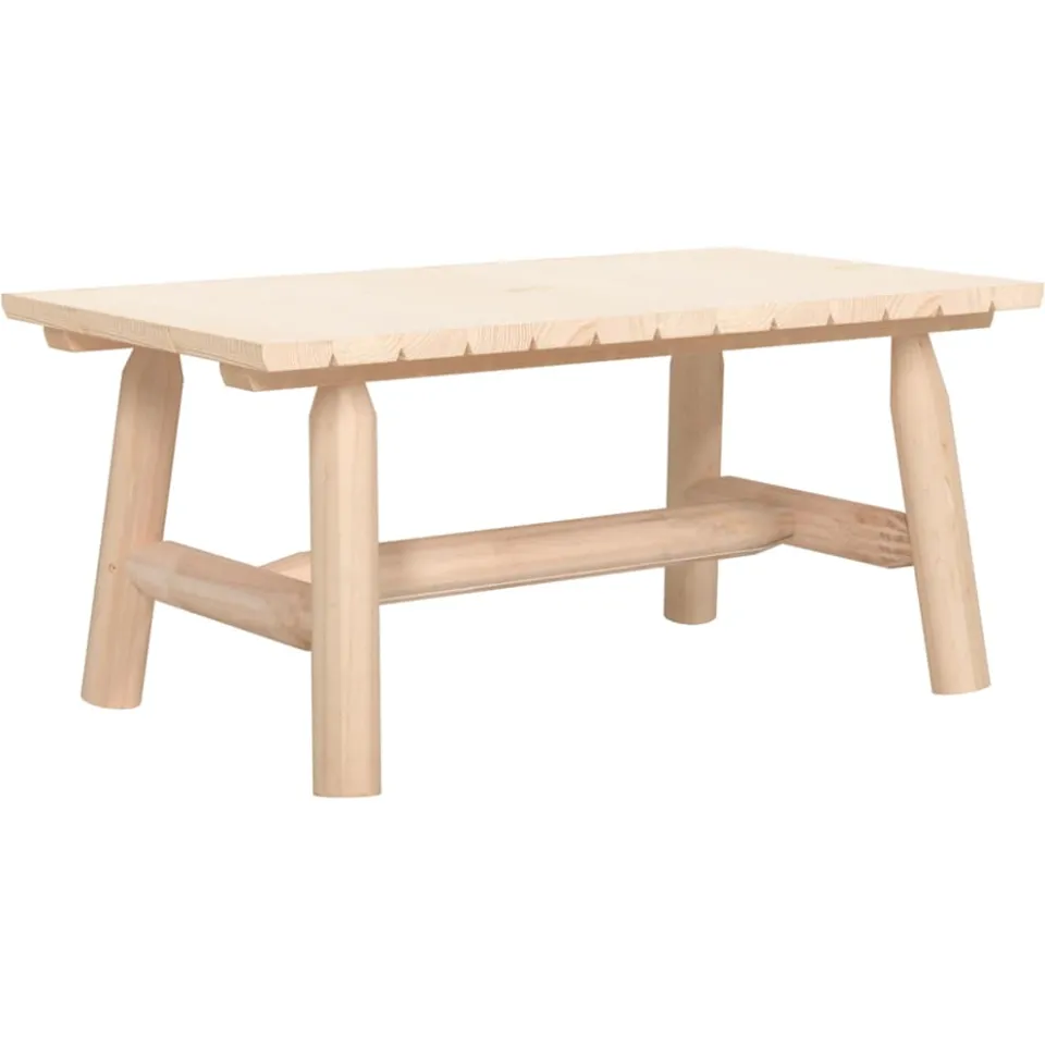 vidaXL 4-delige Loungeset massief vurenhout bruin, foto 4