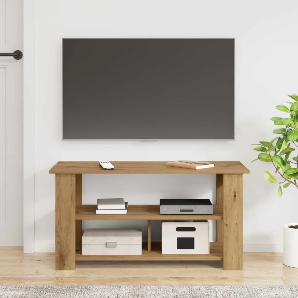 vidaXL TV-standaard 100 x 40 x 50 cm Artisan Eiken, foto 4
