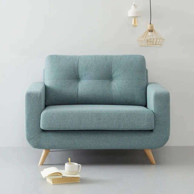 Wehkamp Home loveseat Palermo blauw, foto 2