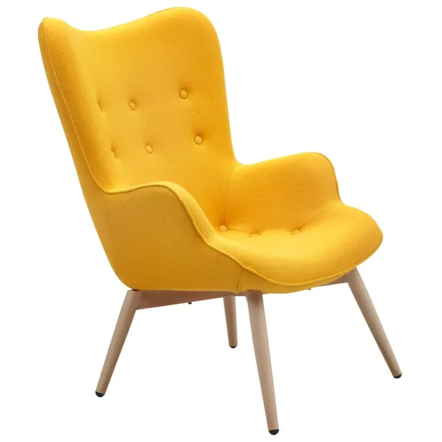 fauteuil Kiki geel