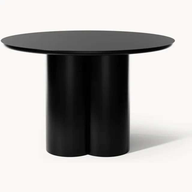 Westwing Collection Ronde eettafel Keva, in verschillende formaten Zwart