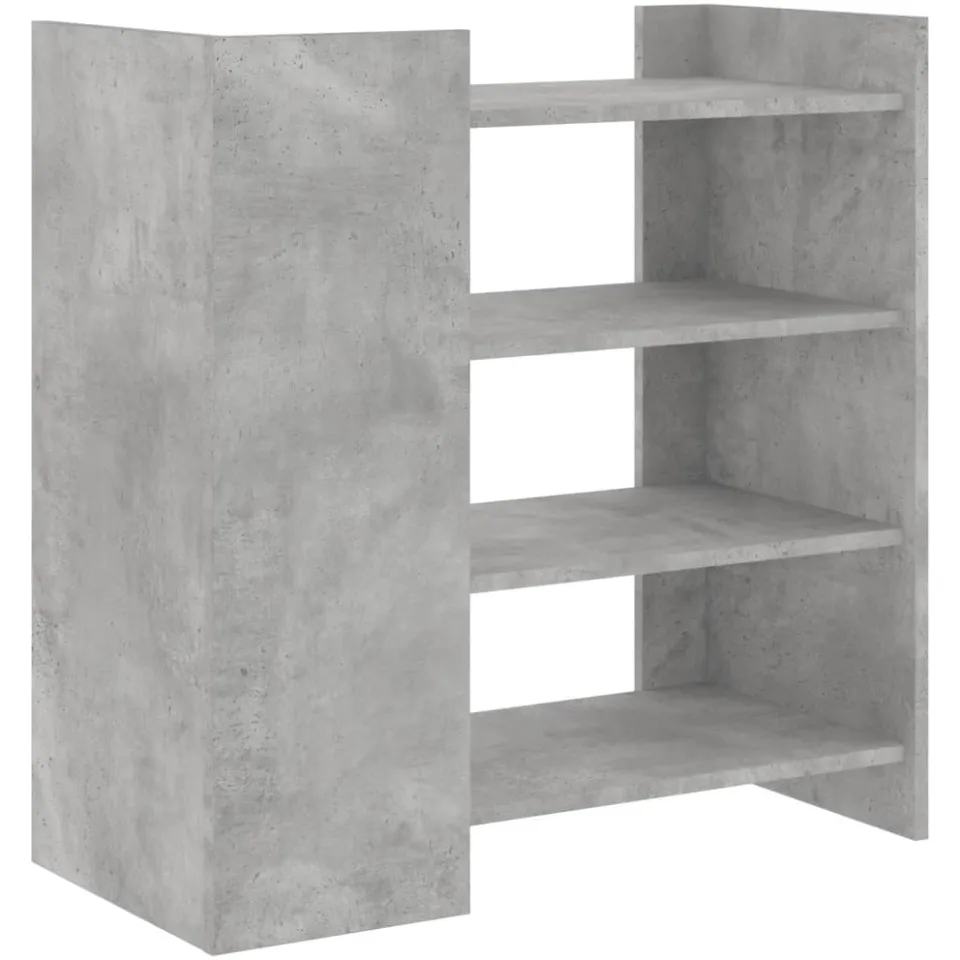 vidaXL Dressoir 73,5x35x75 cm bewerkt hout betongrijs grijs, foto 4