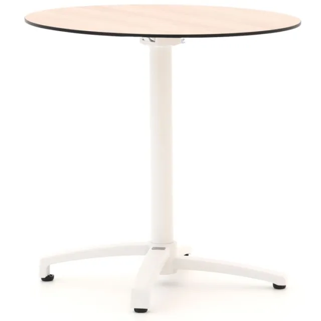 Bellagio tuinmeubelen Bellagio Canzo klaptafel ø 80cm (h:73cm) Wit