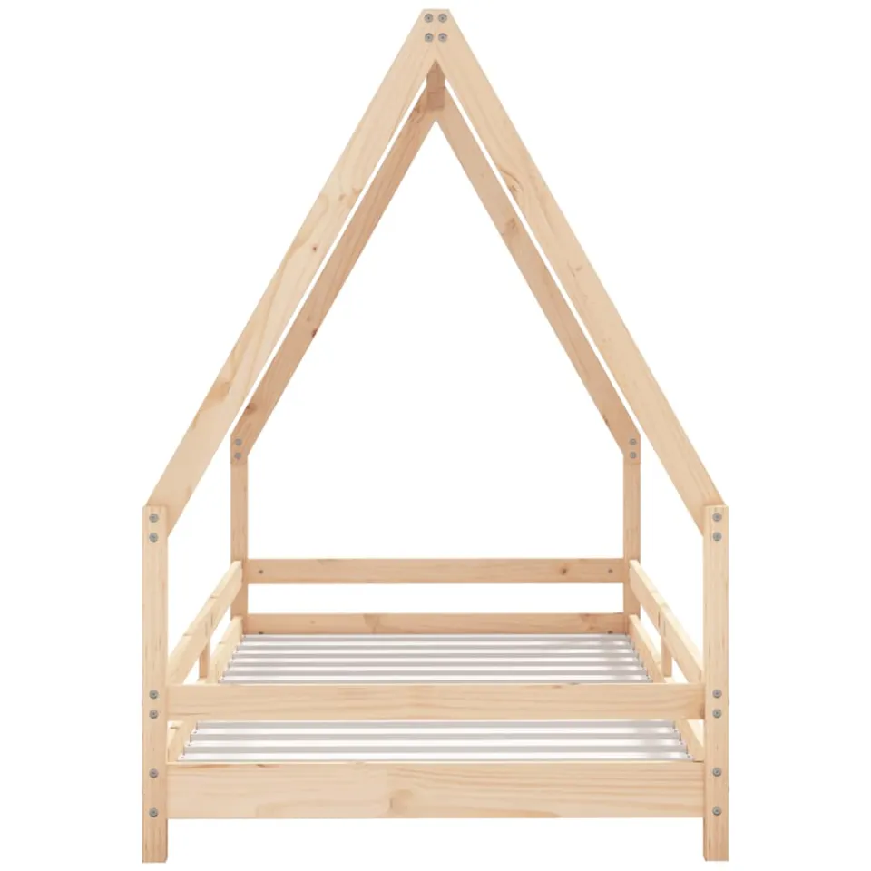 vidaXL Kinderbedframe 90x190 cm massief grenenhout bruin, foto 4