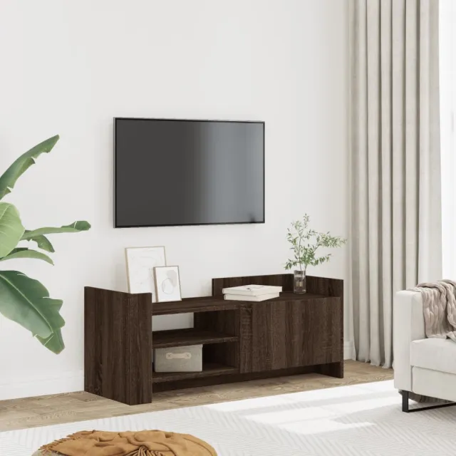 vidaXL Tv-meubel 100x35x40 cm bewerkt hout bruin eikenkleur, foto 2
