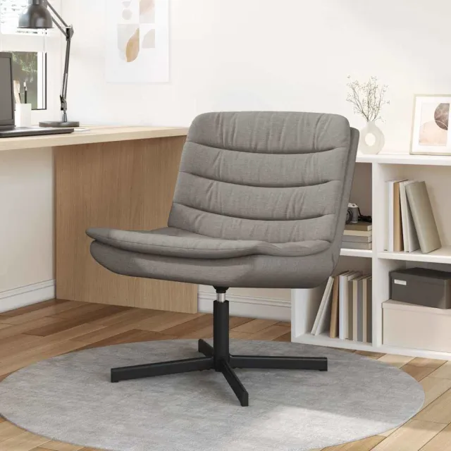 vidaXL Draaistoel Taupe 63 x 75 x 76 cm Stof
