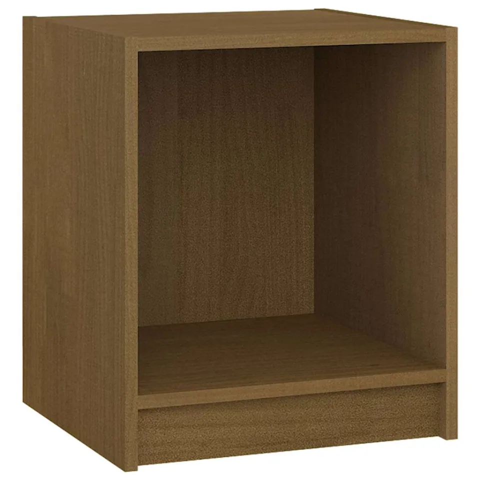 vidaXL Nachtkastjes 2st 35,5x33,5x41,5 cm massief grenenhout bruin, foto 4