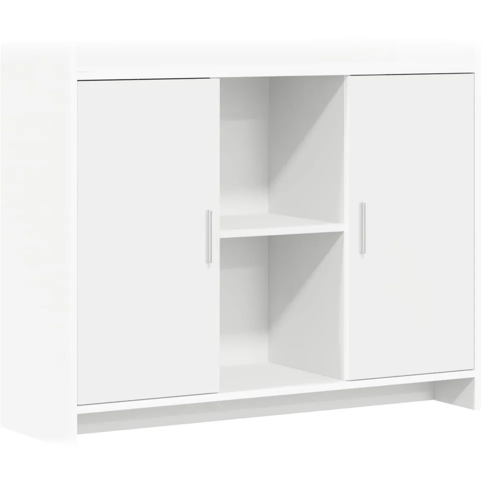 vidaXL Dressoir Wit 98,5 x 33 x 80 cm Bewerkt hout, foto 3