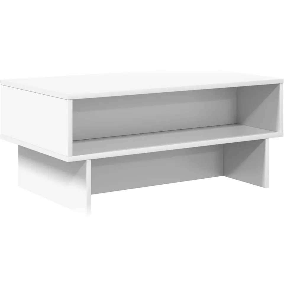 vidaXL Salontafel Wit 80 x 46 x 35 cm Bewerkt hout, foto 3