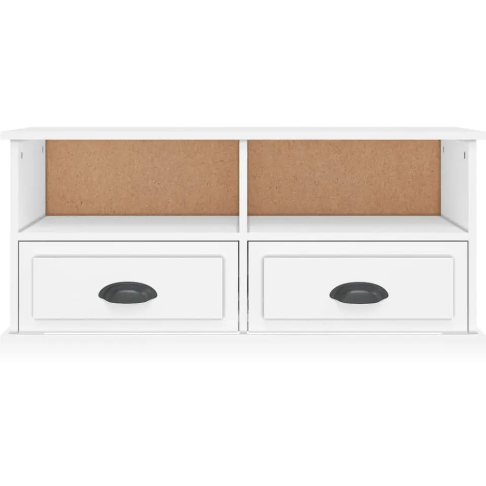 vidaXL Tv-meubel 93x35,5x45 cm bewerkt hout wit, foto 3