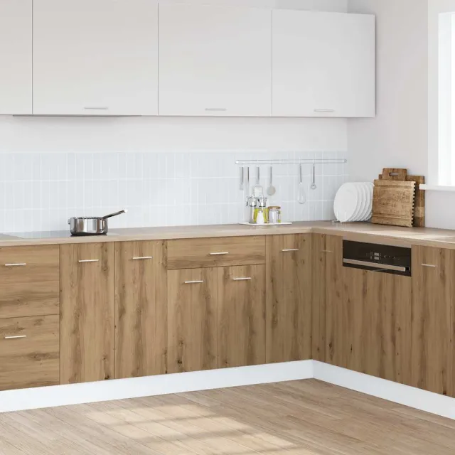 vidaXL Onderkast met lade Lyon 60x46x81,5 cm bewerkt hout artisanaal eiken Bruin