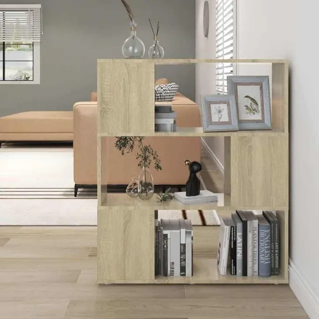 vidaXL Boekenkast/kamerscherm bewerkt hout sonoma eikenkleurig Bruin