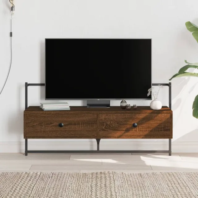 vidaXL Tv-meubel wandgemonteerd 100,5x30x51 cm hout bruin eikenkleur, foto 2