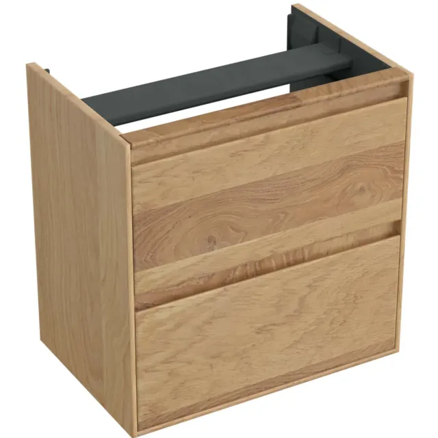 Forzalaqua Onderkast Forzalaqua Reno 59.5x39.5x60 Cm 2 La Softclose Eiken Smoke