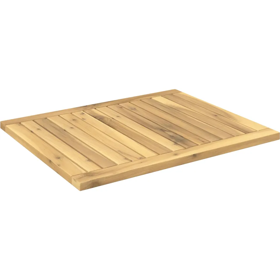 vidaXL Tafelblad 60,5 x 49 x 2 cm Rechthoekig Massief Acaciahout Bruin