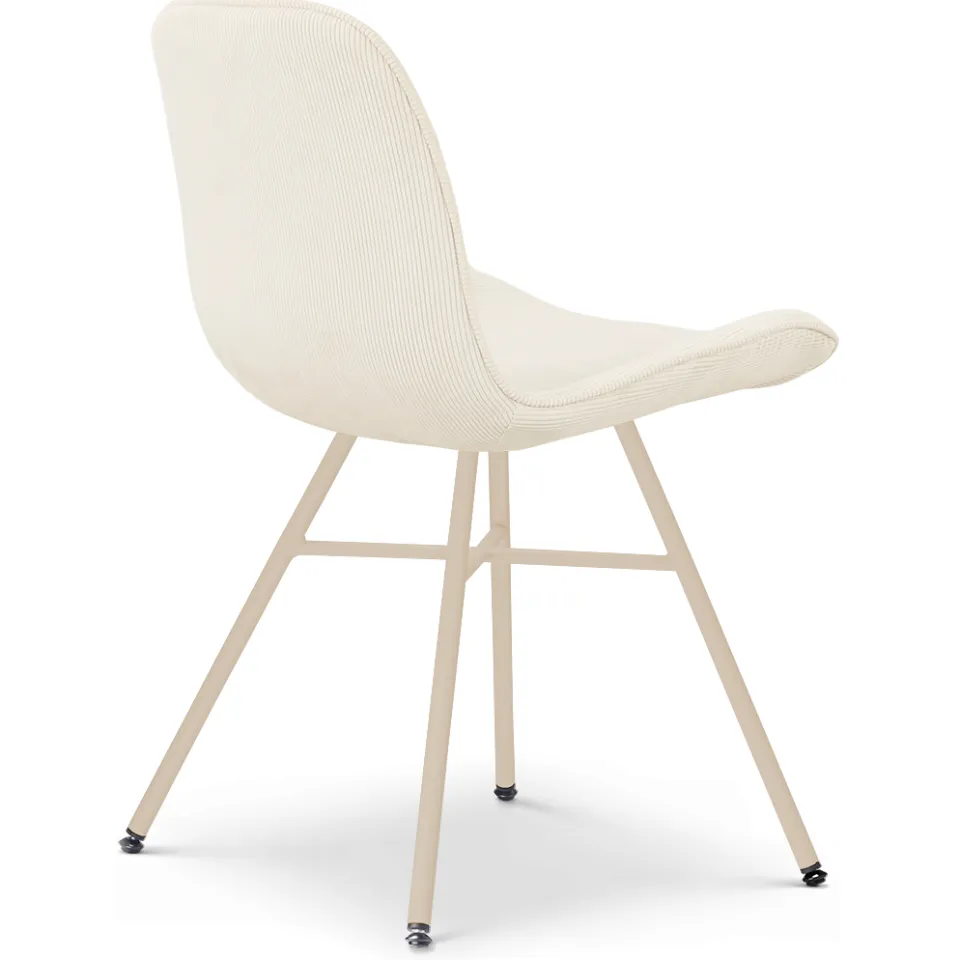 Nolon Noa-Fé eetkamerstoel rib beige - beige onderstel, foto 4