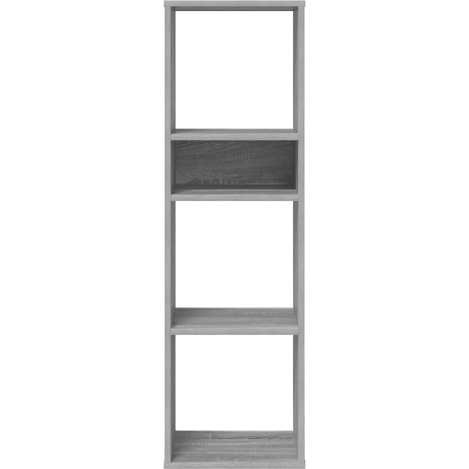 vidaXL Boekenkast 34x31x112 cm bewerkt hout grijs sonoma eikenkleurig, foto 3