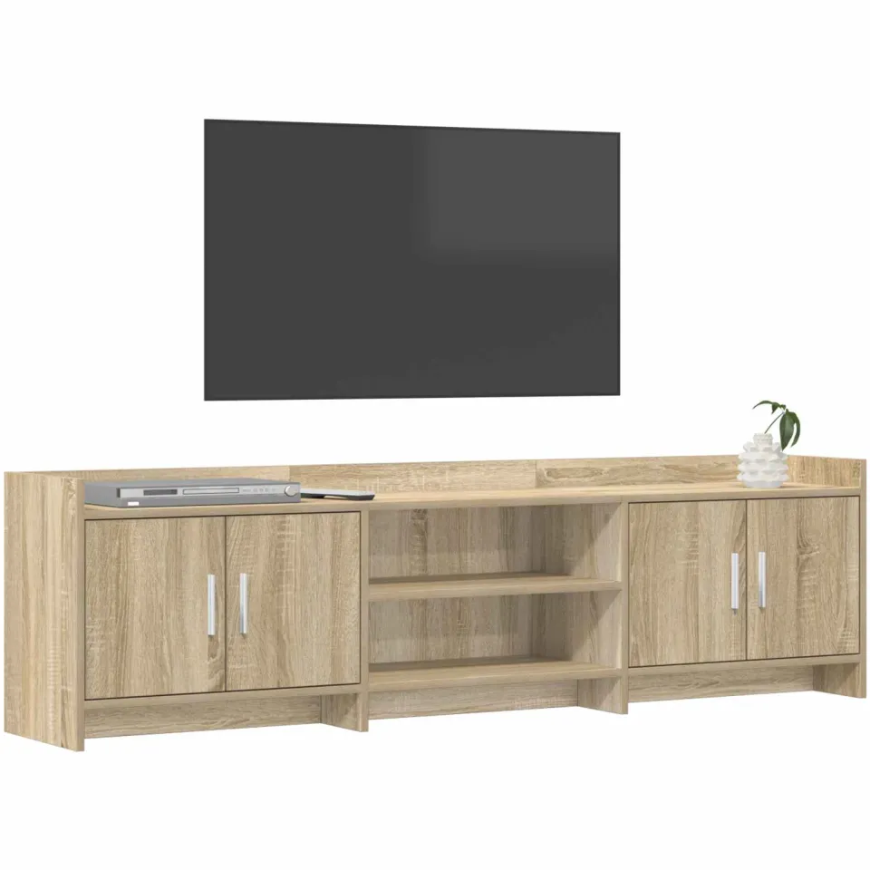 vidaXL TV-kast 168 x 33 x 47 cm Sonoma Eiken Bewerkt hout Bruin