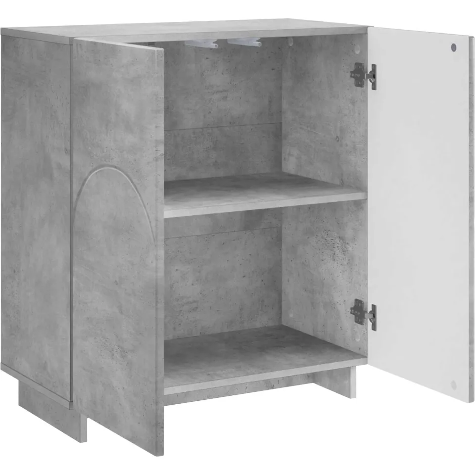 vidaXL Dressoir Betongrijs 67 x 34,5 x 75 cm Bewerkt hout
