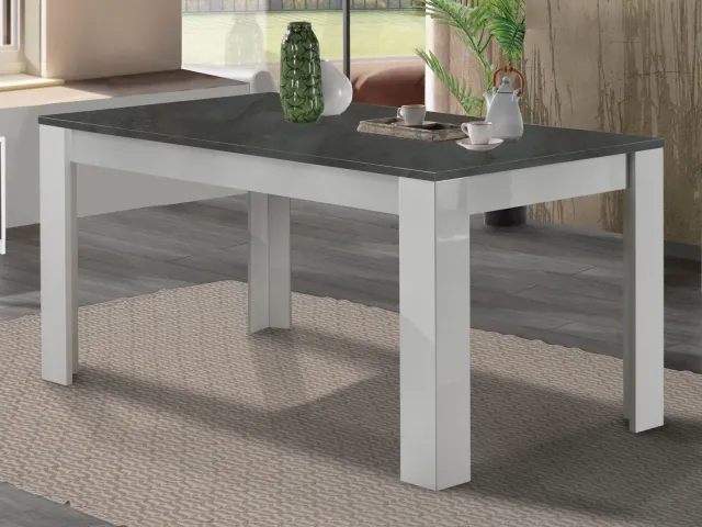 Mobistoxx GIARDINO eettafel wit grafiet