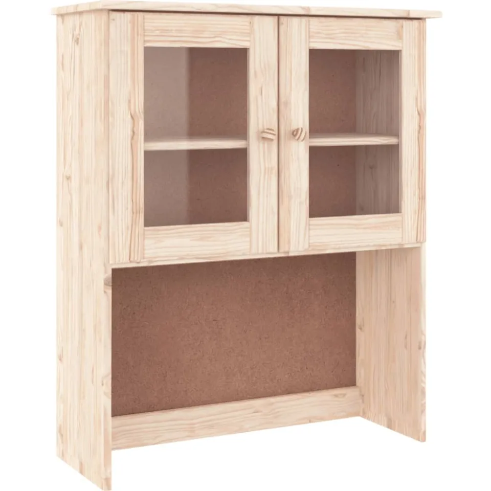 vidaXL Hoge kast ALTA 77x35x165 cm massief grenenhout Bruin
