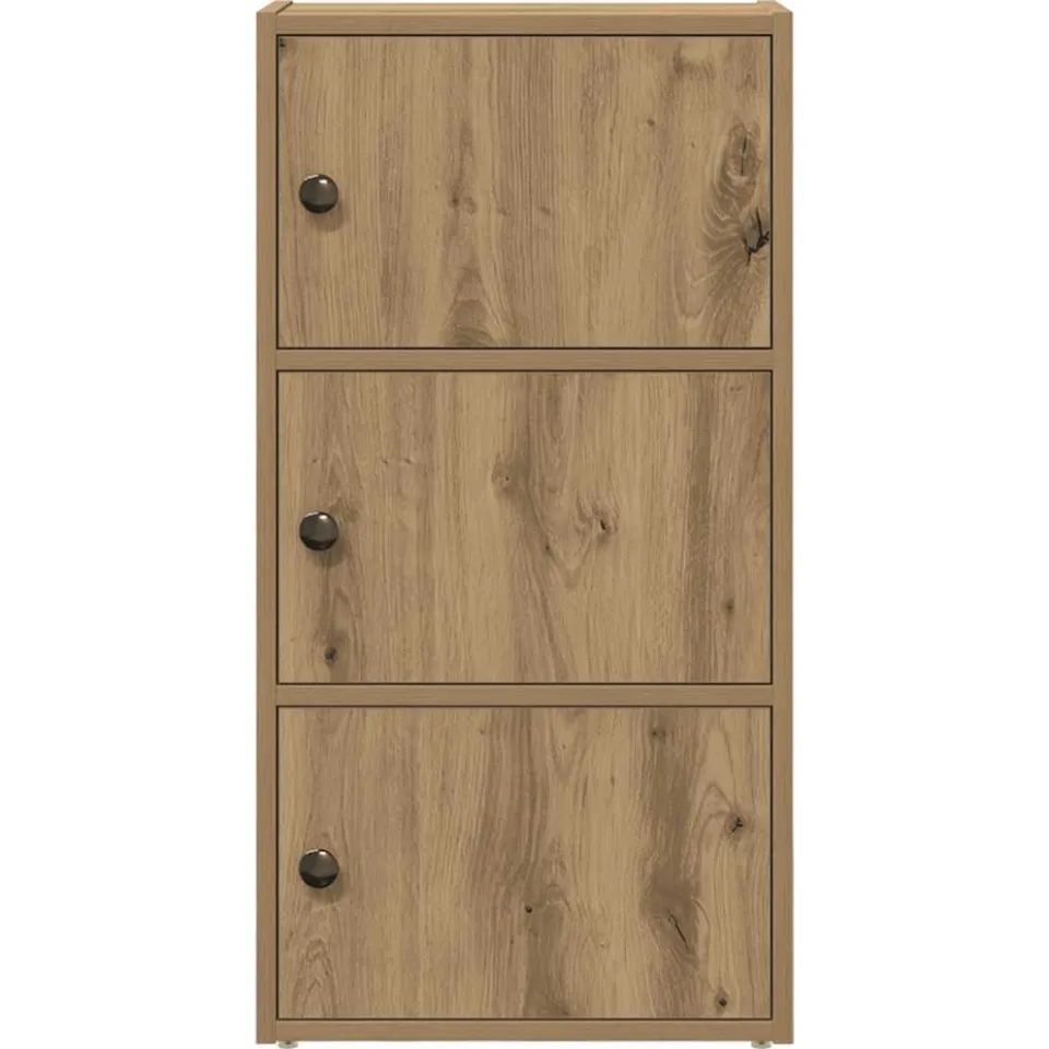 vidaXL Boekenkast 40x24x77 cm bewerkt hout artisanaal eikenkleurig, foto 4