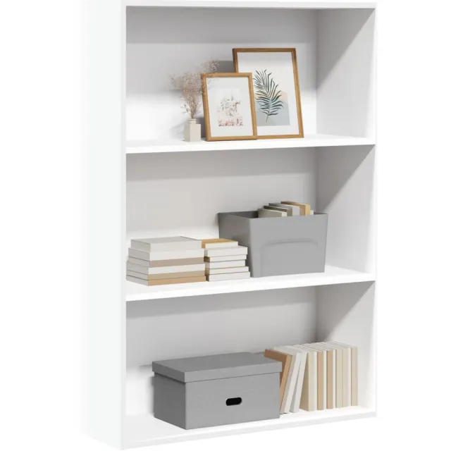 vidaXL Boekenkast 80x30x114 cm bewerkt hout wit