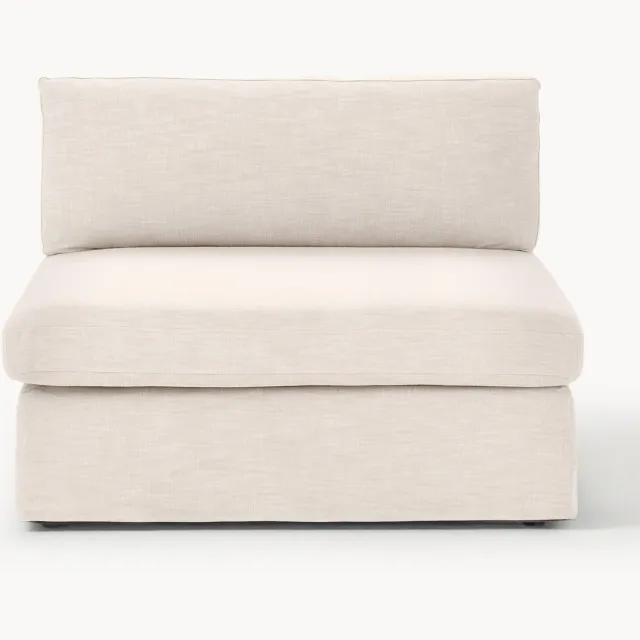 Westwing Collection Middelste module Russell met afneembare hoezen Beige