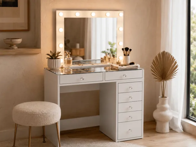 Mobistoxx JESSIE DELUXE make-uptafel wit