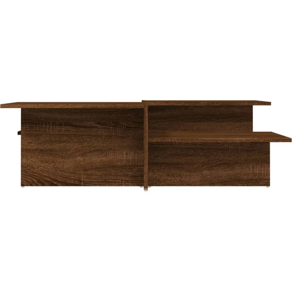 vidaXL Salontafels 2 st bewerkt hout bruin eikenkleur