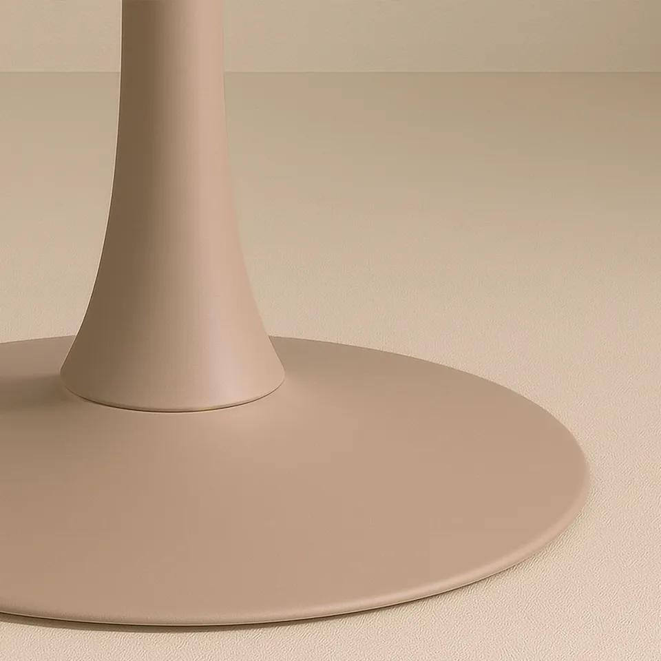 Nest living Amy houten eettafel beige - Ø100 cm, foto 3