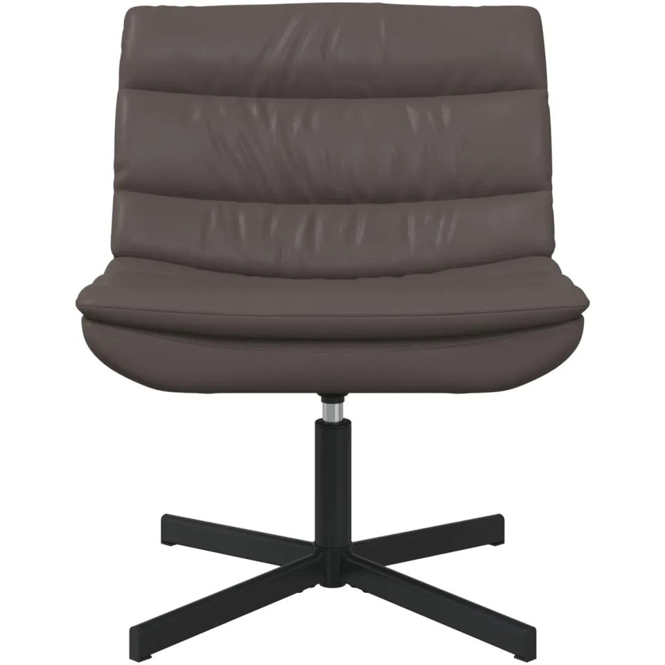 vidaXL Draaistoel Bruin 63 x 75 x 76 cm Glanzend PU, foto 2
