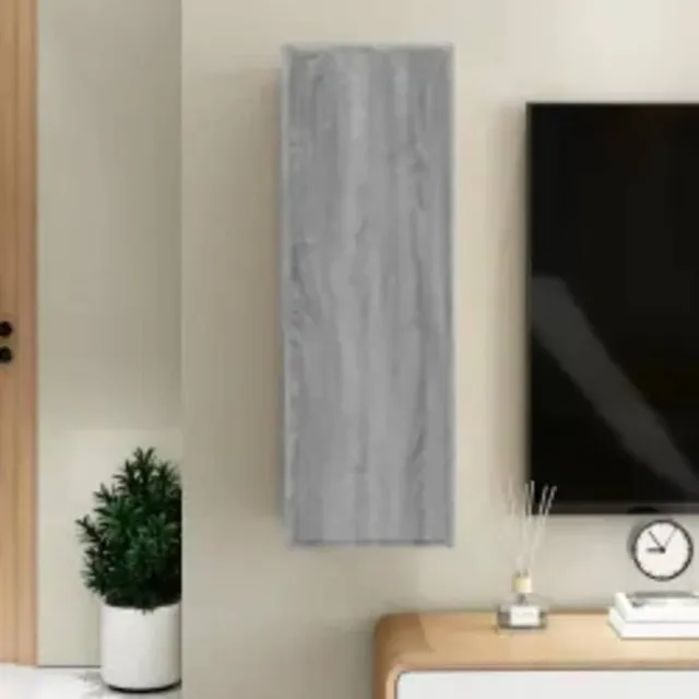 vidaXL Tv-meubel 30,5x30x90 cm bewerkt hout grijs sonoma eikenkleur, foto 2