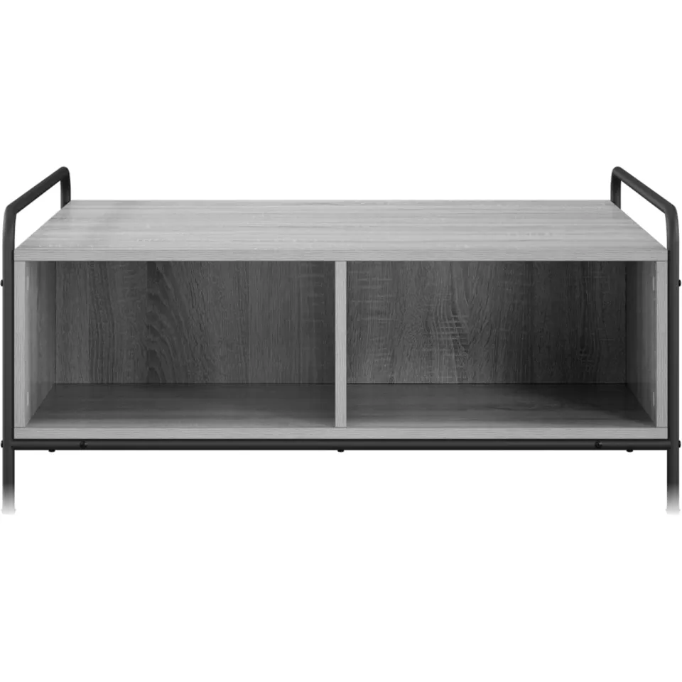 vidaXL Salontafel Grijs Sonoma 90 x 90 x 41 cm Bewerkt hout