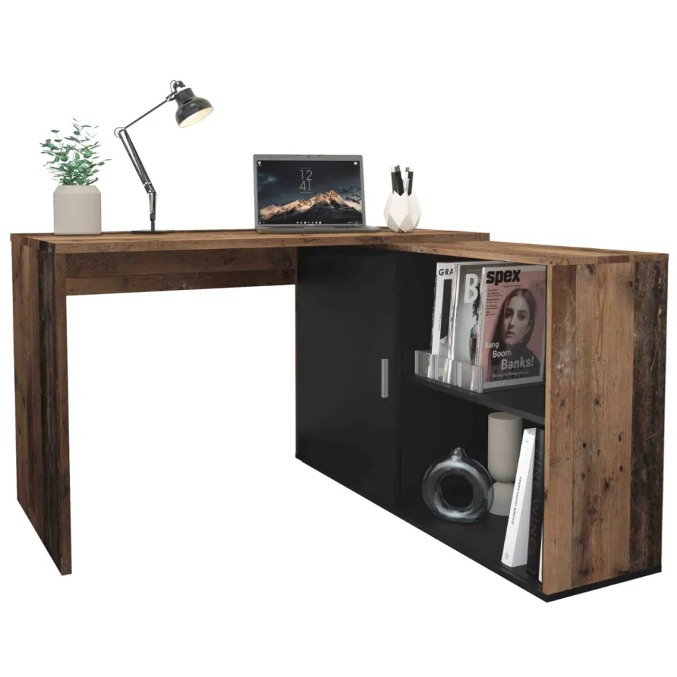 Bureau Rafaël Vintage-Zwart, foto 3