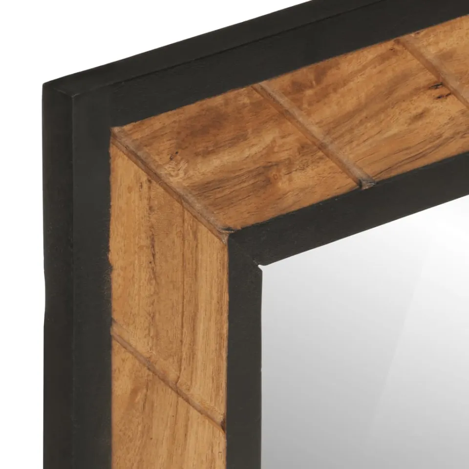vidaXL Badkamerspiegel 60x1x55 cm massief acaciahout bruin, foto 4