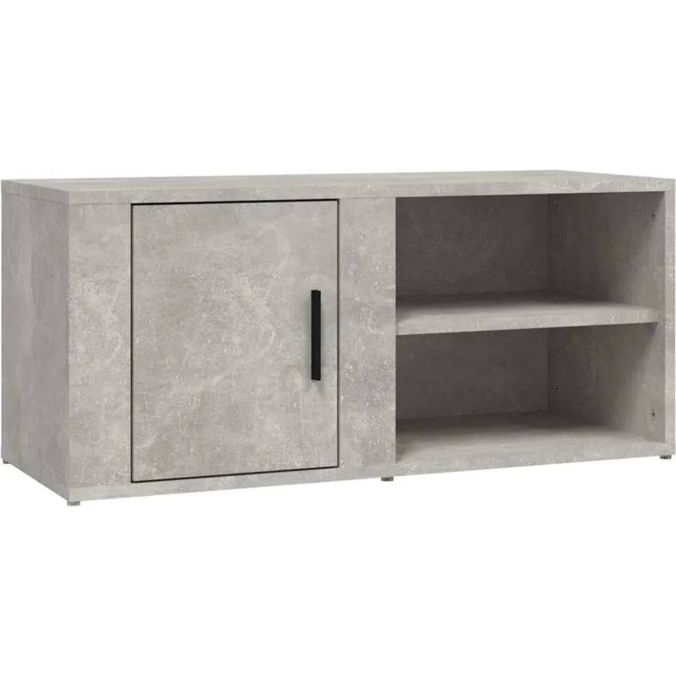 vidaXL Tv-meubels 2 st 80x31,5x36 cm bewerkt hout betongrijs grijs, foto 3