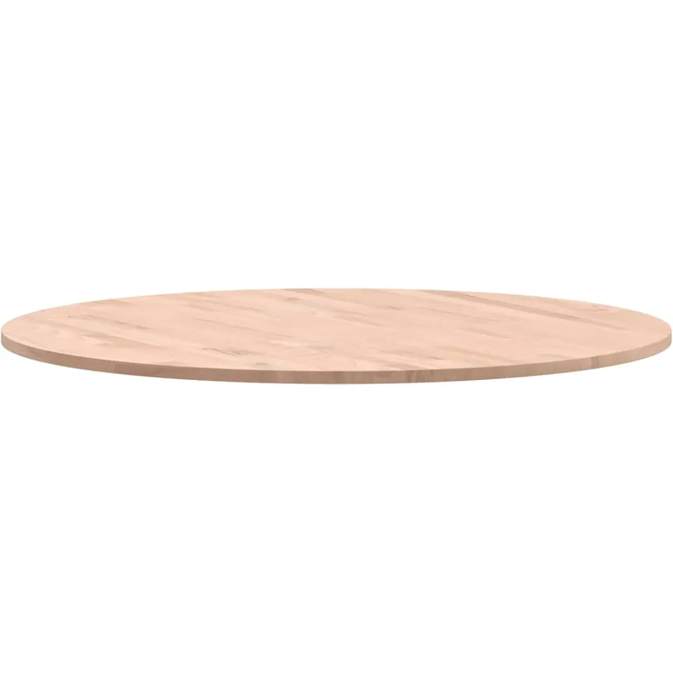 vidaXL Tafelblad rond Ø80x1,5 cm massief beukenhout Bruin