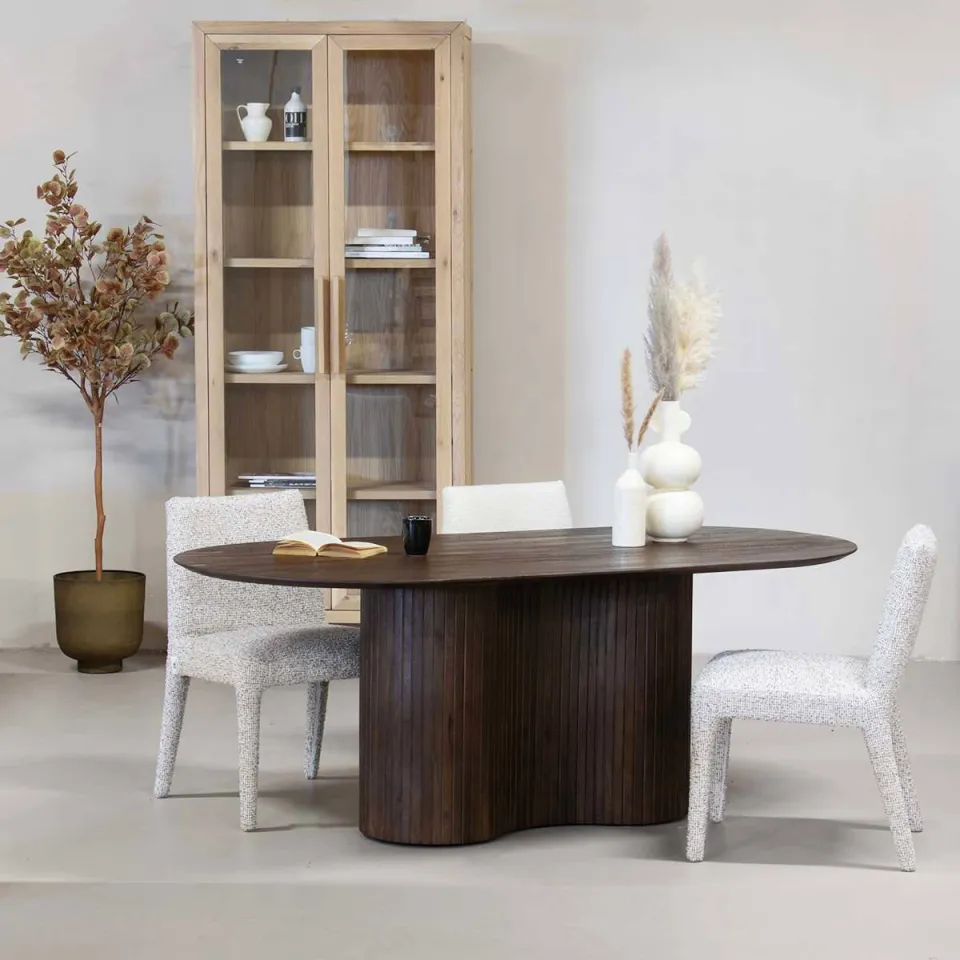 Giga Meubel Eettafel Ava - Ovaal - Mangohout - 200cm, foto 2