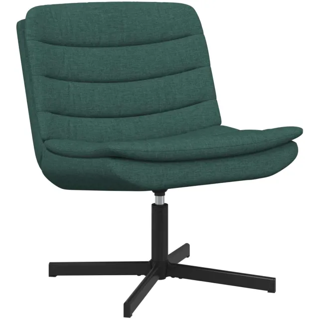 vidaXL Draaistoel Donkergroen 63 x 75 x 76 cm Stof