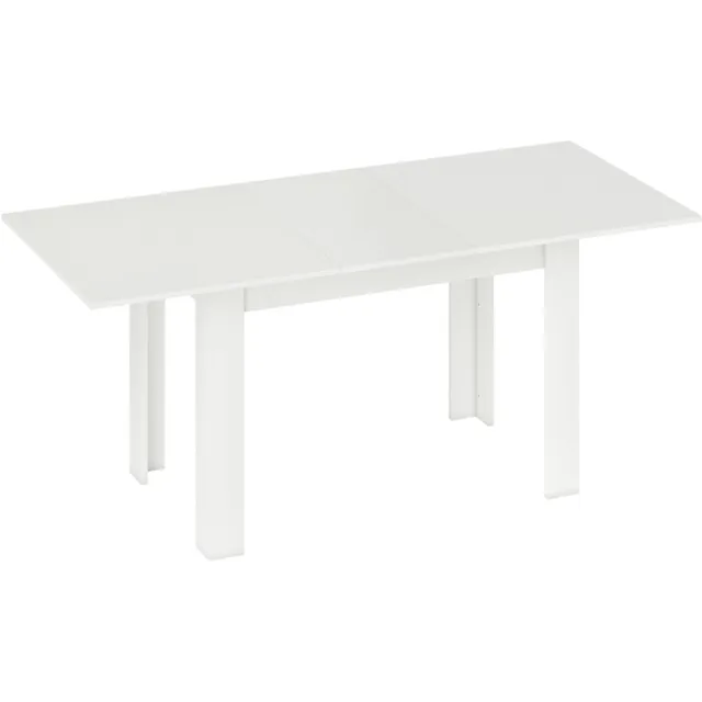 ZYLARO Eettafel - Uitschuifbaar - 140/180 x 80 cm - Keukentafel Voor 6-8 Personen - Voor Keuken En Eetkamer - Wit