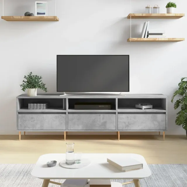 vidaXL Tv-meubel 150x30x44,5 cm bewerkt hout betongrijs grijs, foto 2