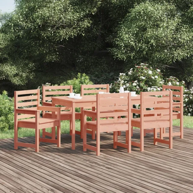 vidaXL 7-delige Tuinset massief douglashout bruin, foto 2