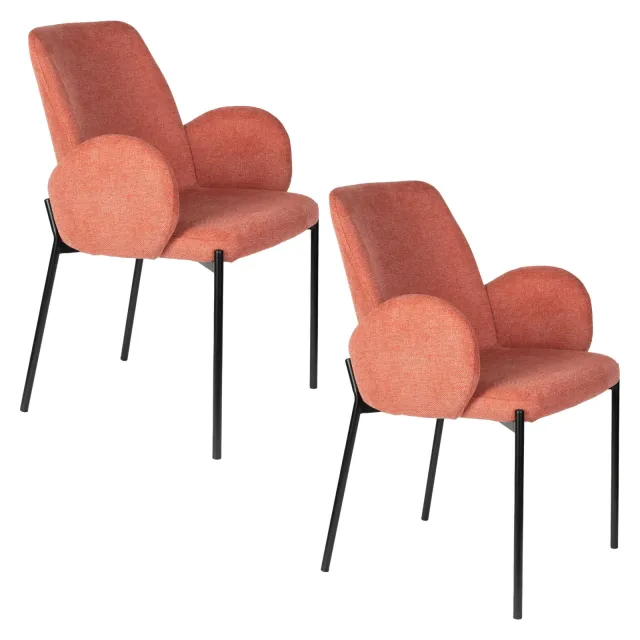 Housecraft Living Tjarda eetkamerstoel roze