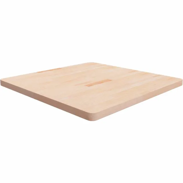 vidaXL Tafelblad vierkant 90x90x4 cm onbehandeld massief eikenhout Bruin